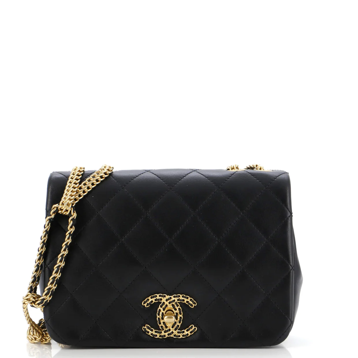 On And On Full Flap Bag Quilted Lambskin Small - Deep Luxury