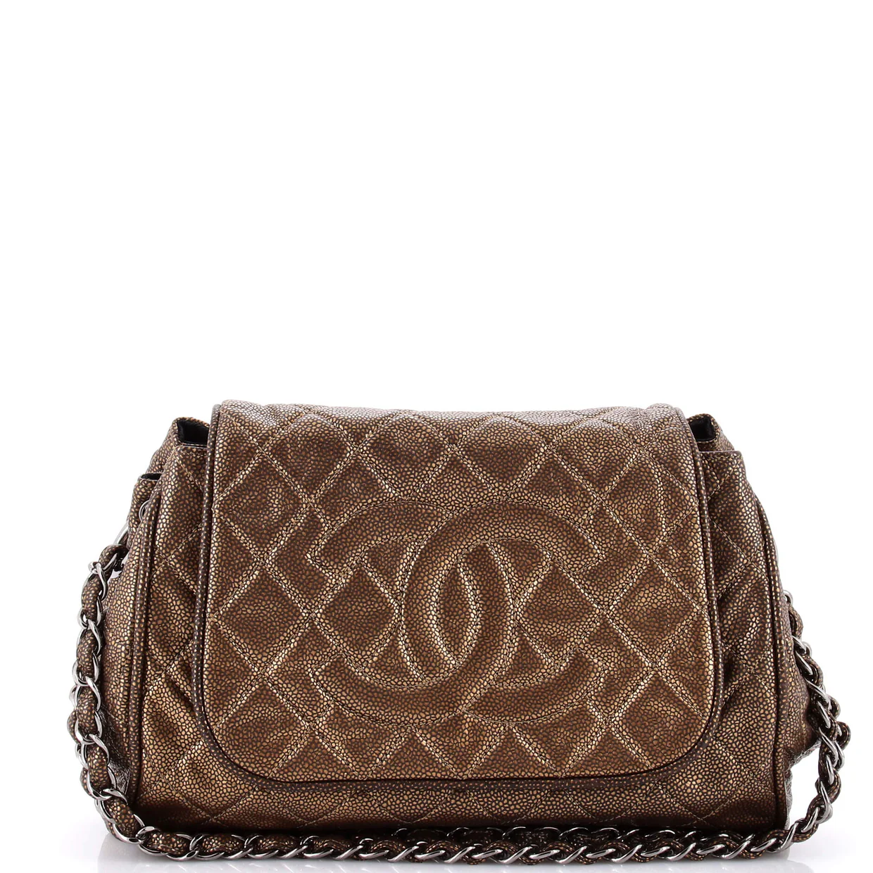 Timeless Accordion Flap Bag Quilted Caviar - Deep Luxury