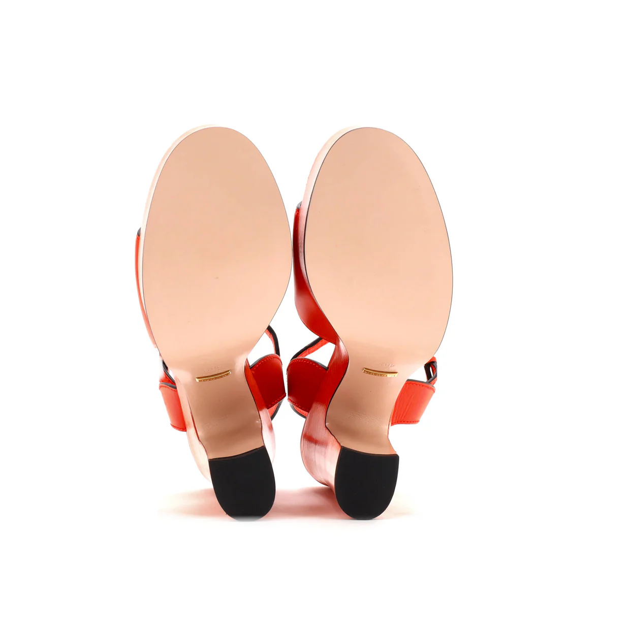 Women's Interlocking G Cut-Out Platform Sandals Leather - Deep Luxury