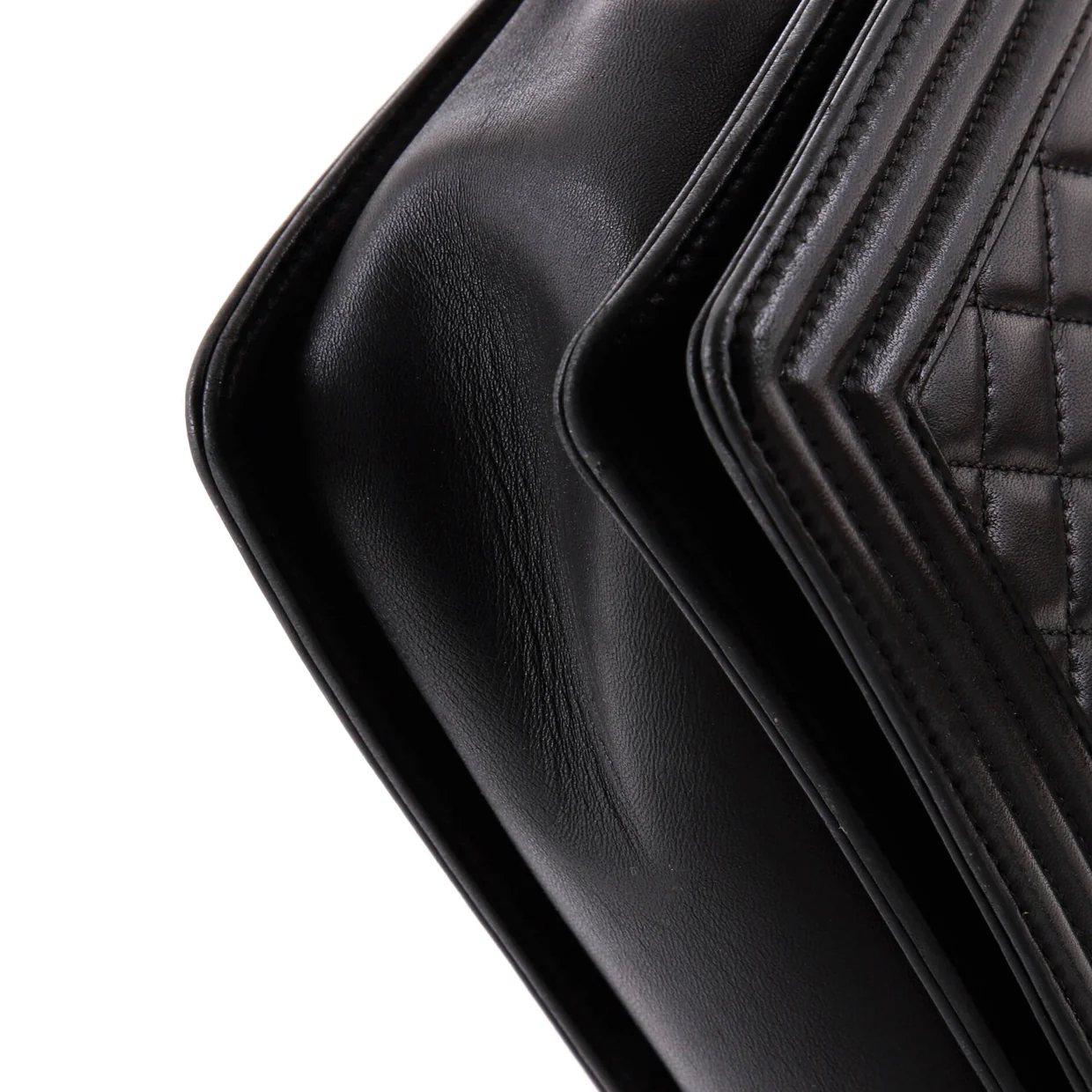 Boy Flap Bag Quilted Calfskin Large - Deep Luxury