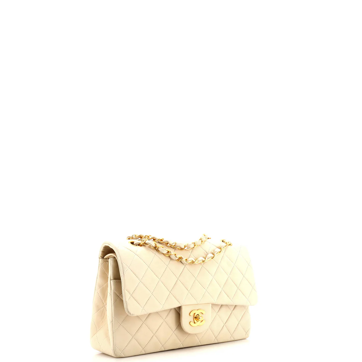 Vintage Classic Double Flap Bag Quilted Lambskin Medium - Deep Luxury