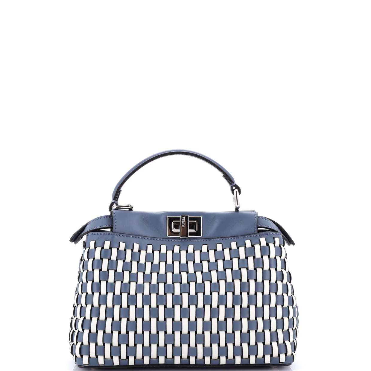 Peekaboo Bag Braided Leather Mini - Deep Luxury