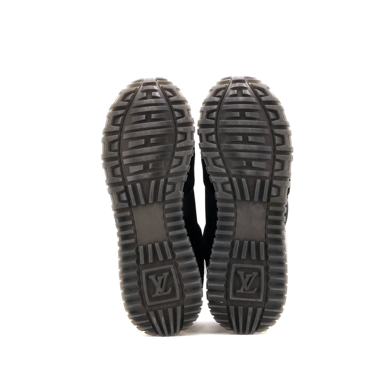 Women's Run Away Sneakers Mesh with Monogram Canvas and Suede - Deep Luxury