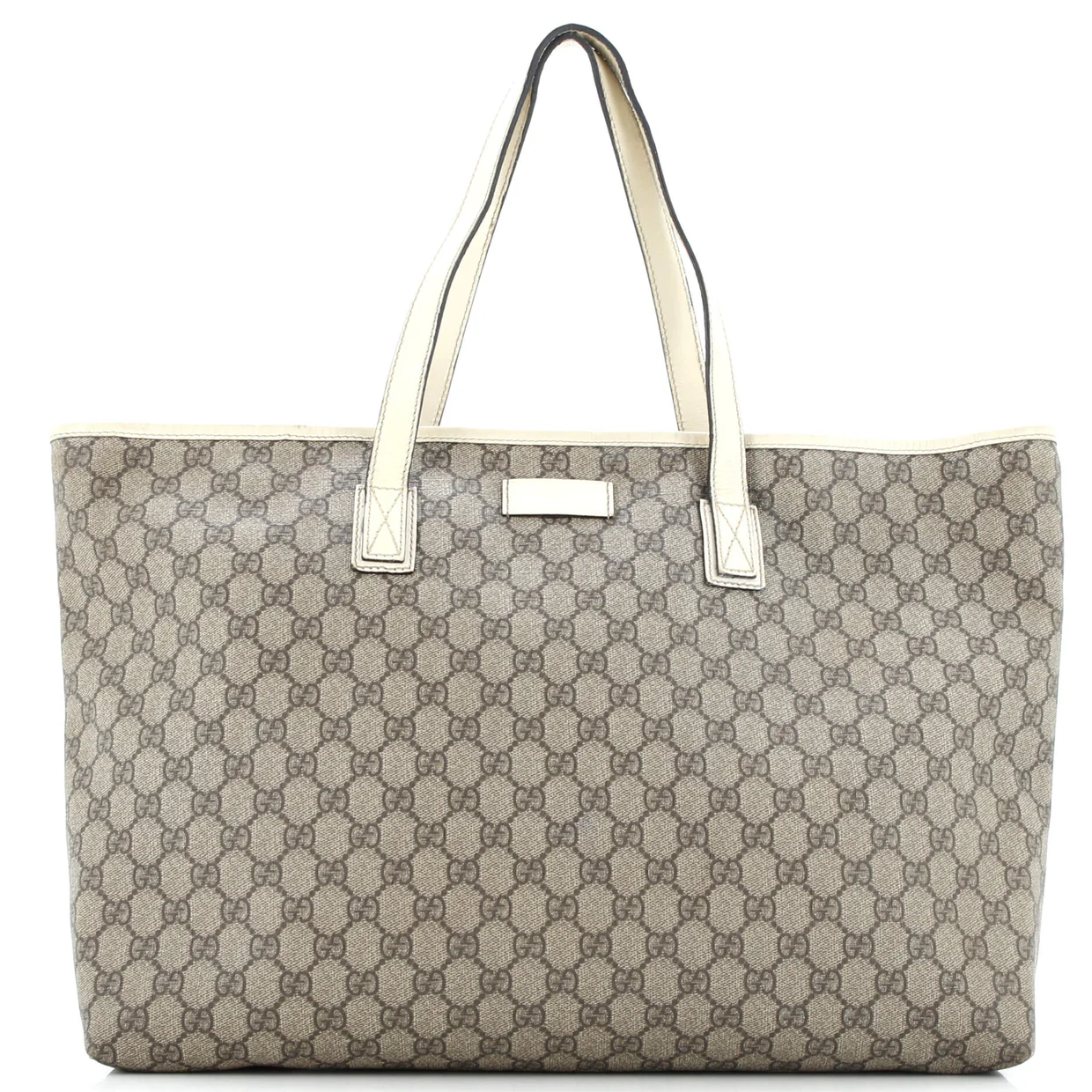 Plus Tote GG Coated Canvas with Leather Large - Deep Luxury