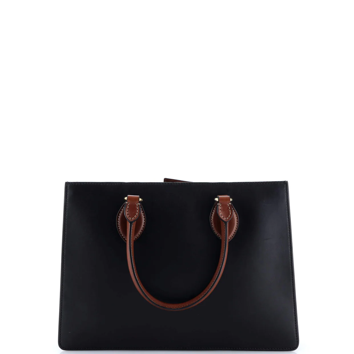 Convertible Gusset Tote Leather Medium - Deep Luxury