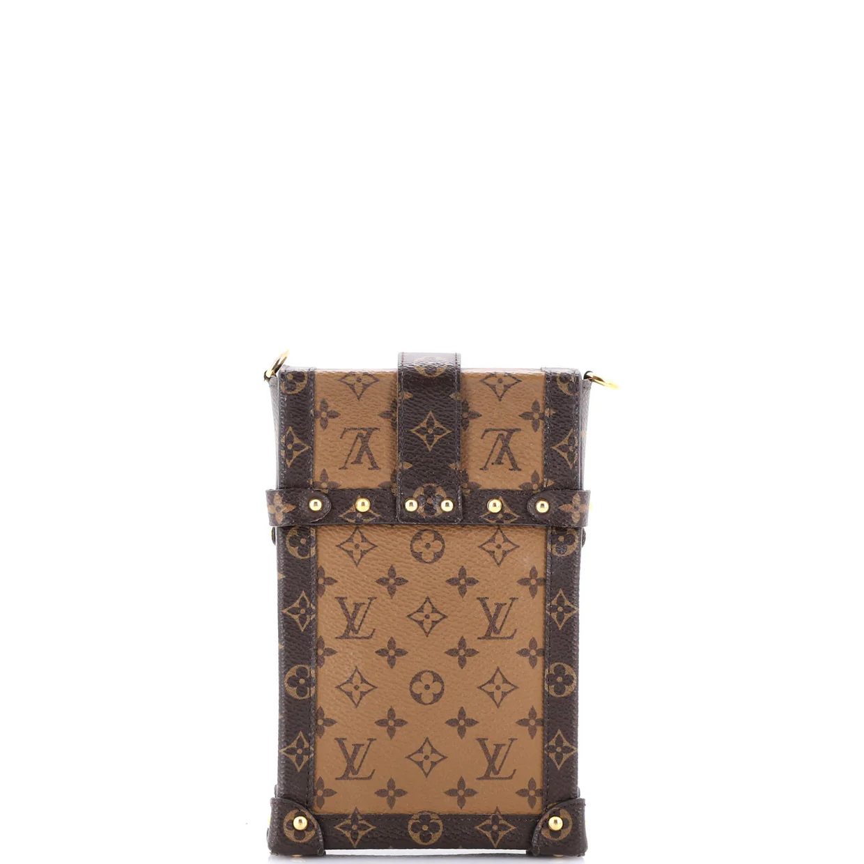 Vertical Trunk Pochette Reverse Monogram Canvas - Deep Luxury