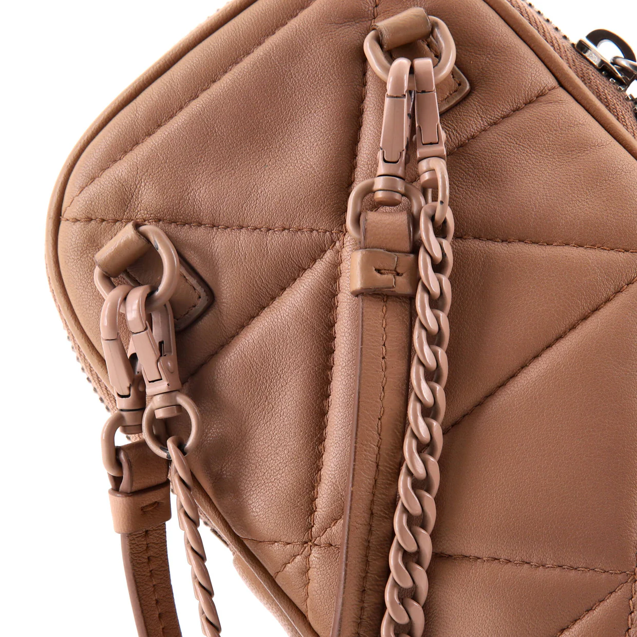 Spectrum Phone Holder Crossbody Bag Quilted Nappa Leather - Deep Luxury
