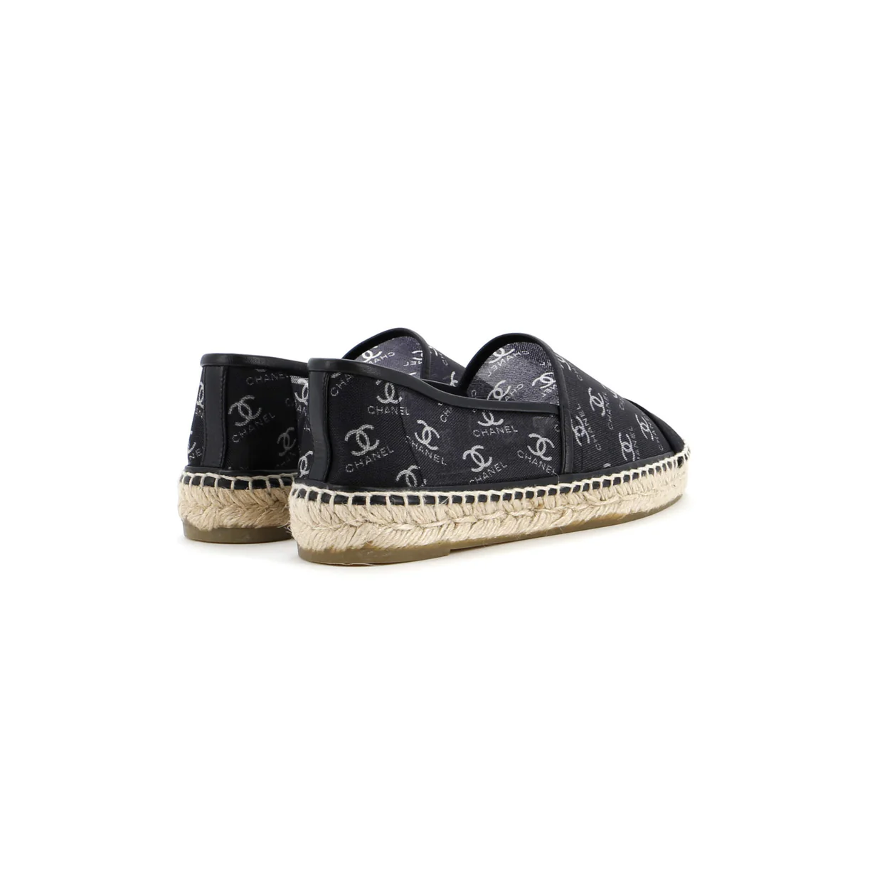 Women's Cap Toe Espadrilles Printed Mesh with Grosgrain - Deep Luxury
