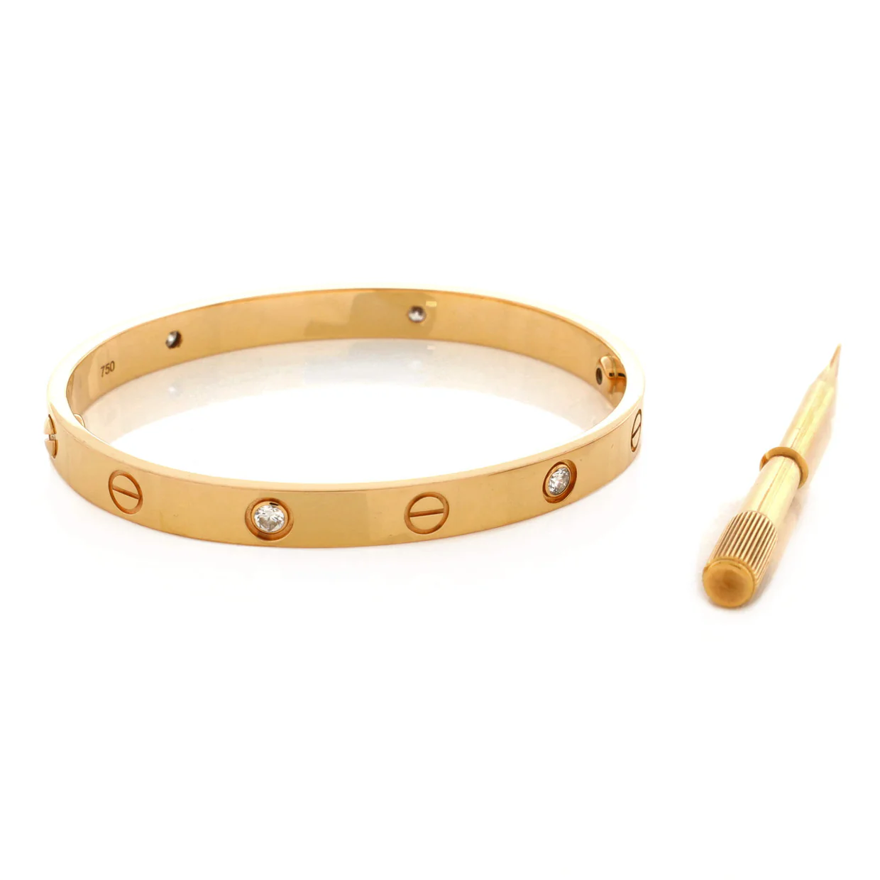 Love 4 Diamond Bracelet 18K Rose Gold with Diamonds - Deep Luxury