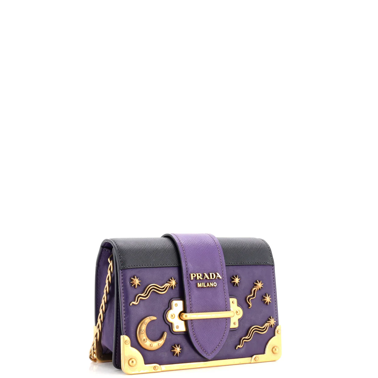 Cahier Crossbody Bag Embellished Leather Small - Deep Luxury