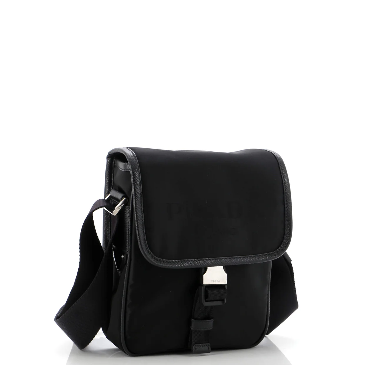 Logo Flap Messenger Tessuto Mini - Deep Luxury