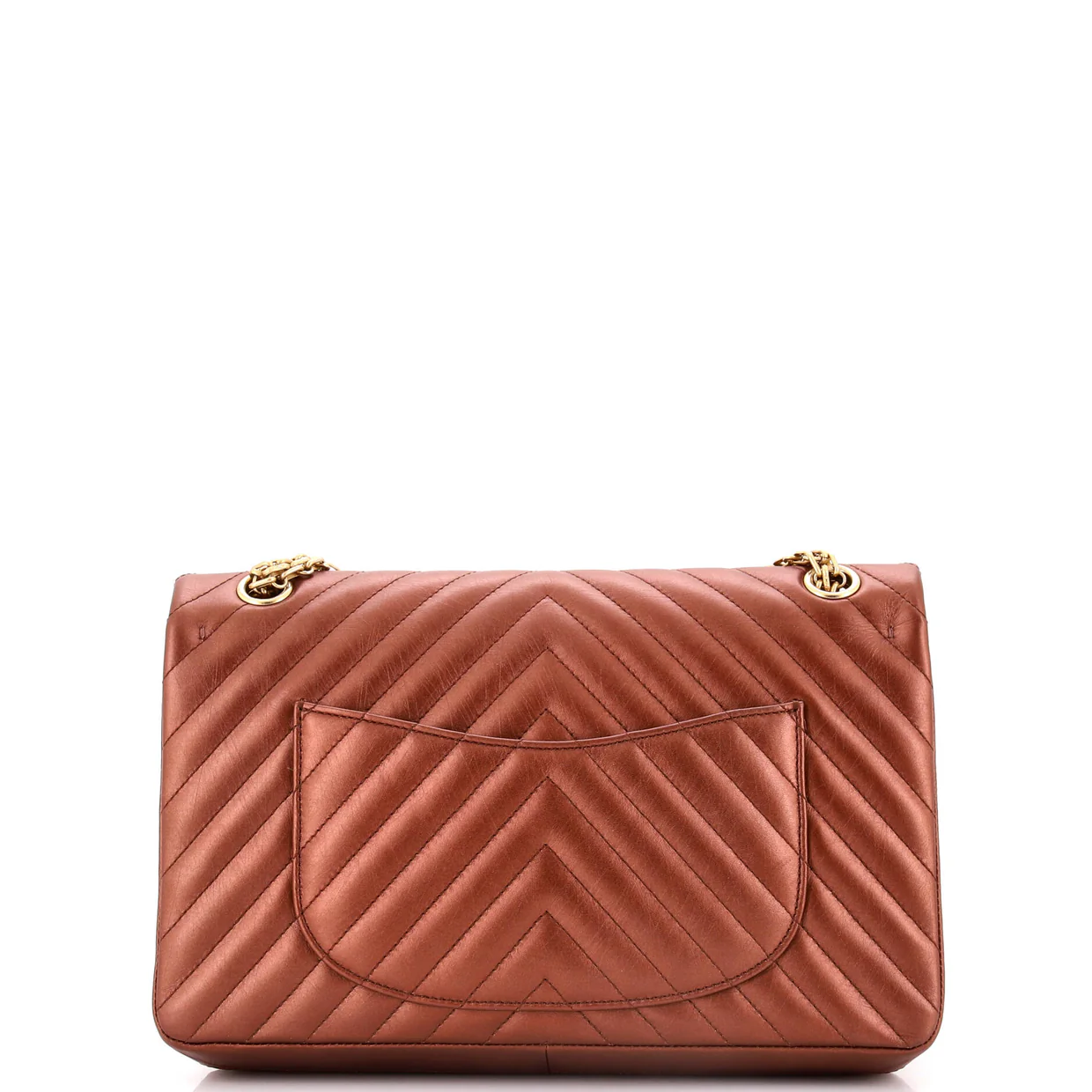 Reissue 2.55 Flap Bag Chevron Metallic Aged Calfskin 226 - Deep Luxury