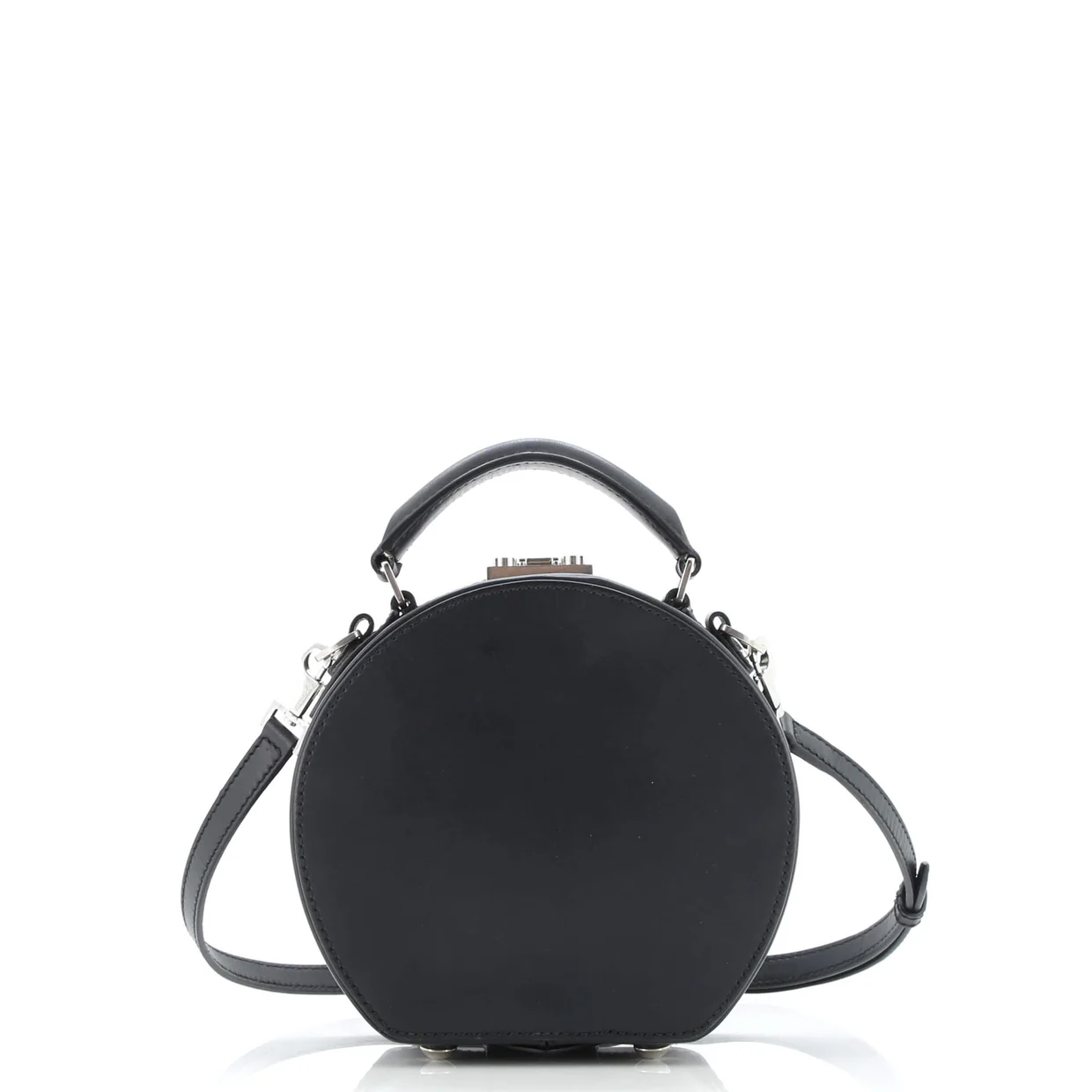 Mica Hatbox Bag Leather Small - Deep Luxury