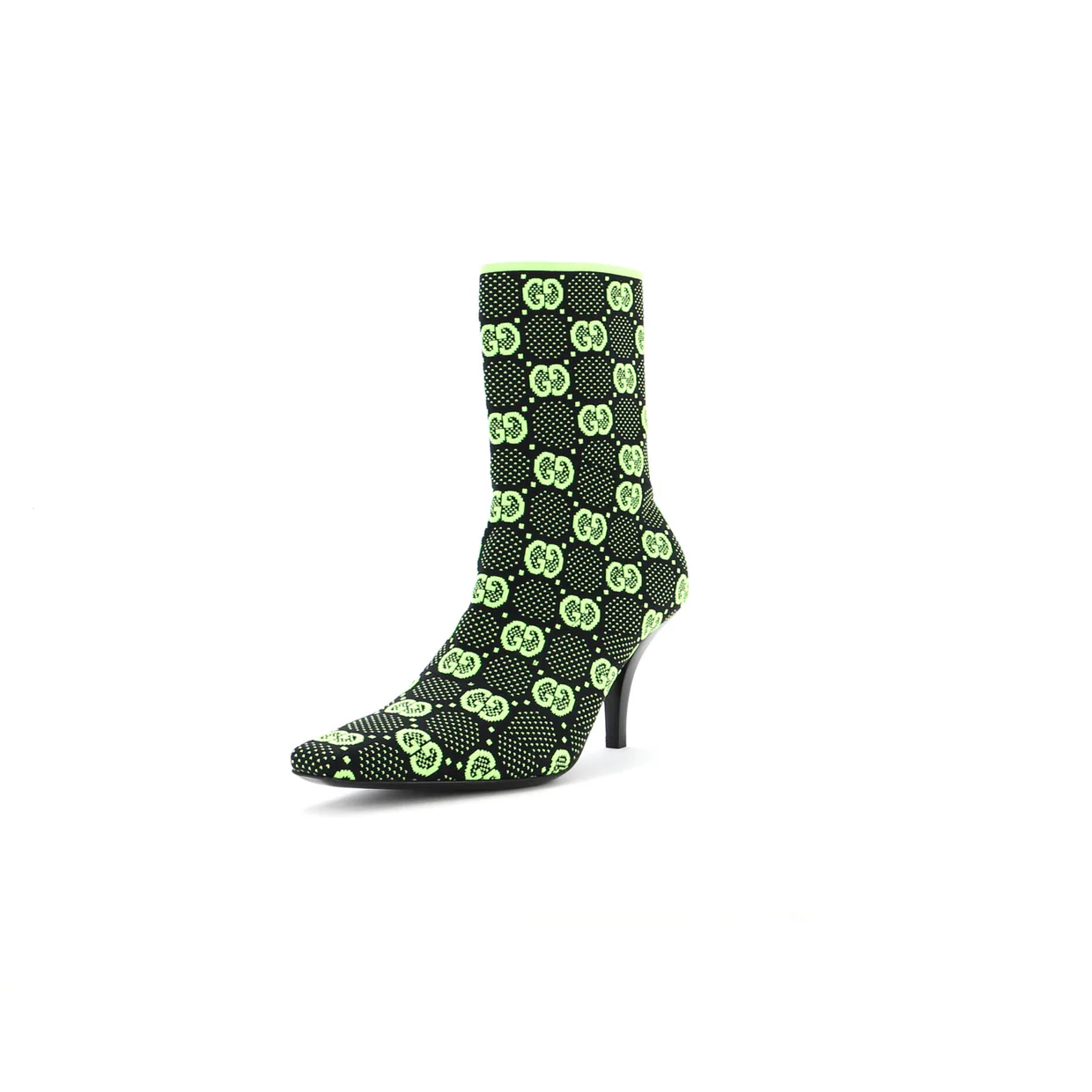 Women's Pointy Toe Sock Boots GG Technical Fabric - Deep Luxury