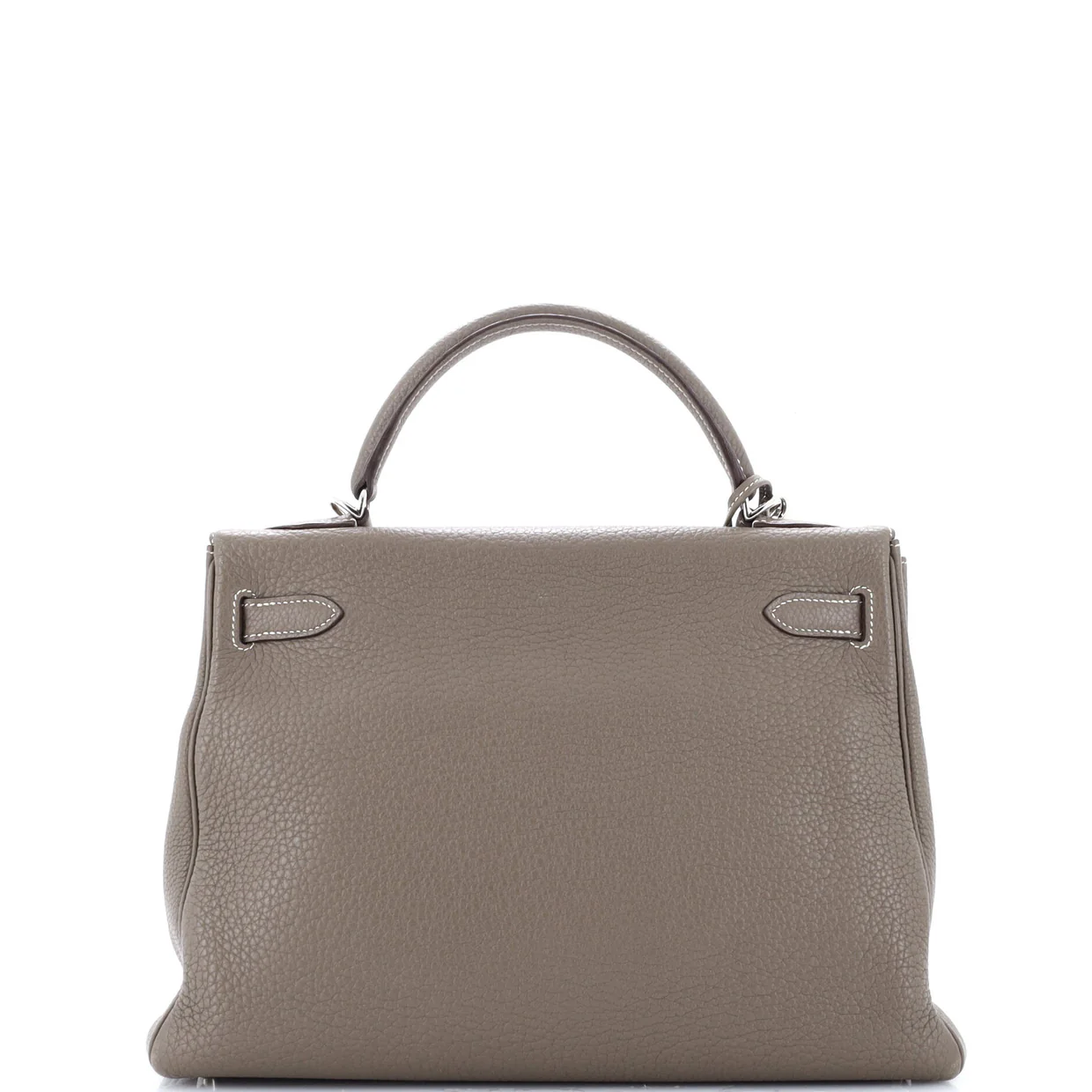Kelly Handbag Grey Clemence with Palladium Hardware 32 - Deep Luxury
