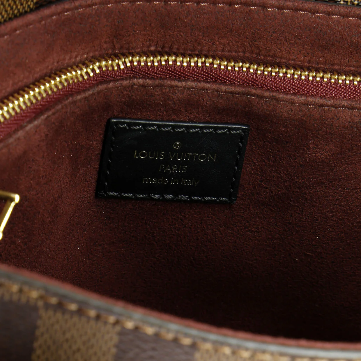 Vavin Handbag Damier with Leather PM - Deep Luxury