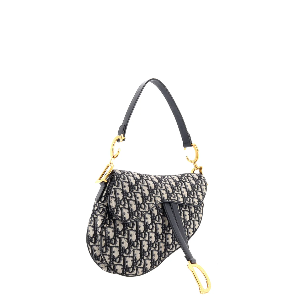 Saddle Handbag Oblique Canvas Medium - Deep Luxury