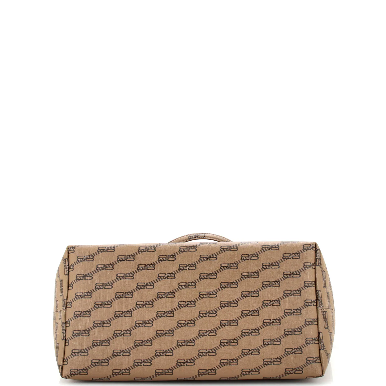 Signature East-West Shopper Tote BB Monogram Coated Canvas Large - Deep Luxury