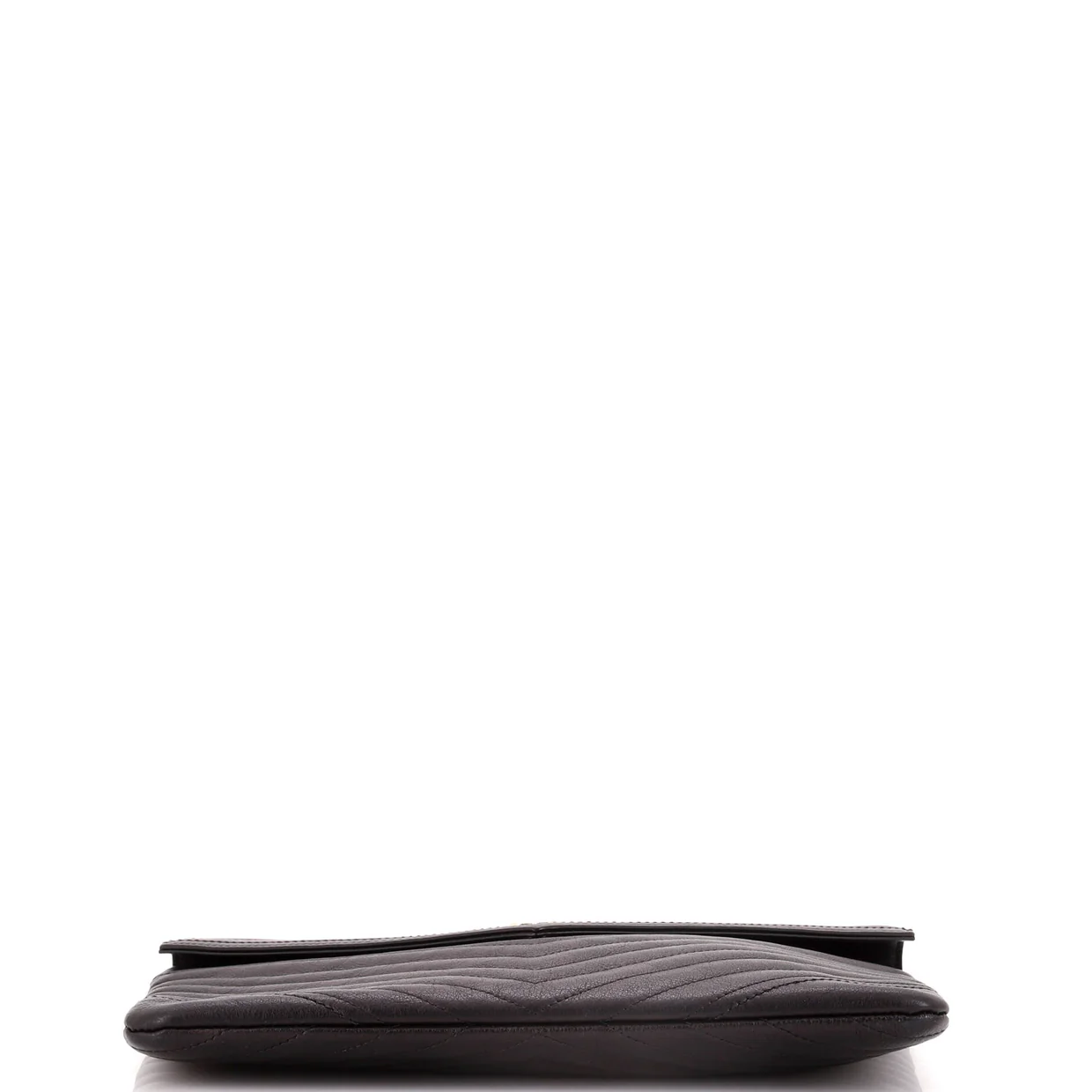 Statement Pouch Chevron Caviar Large - Deep Luxury