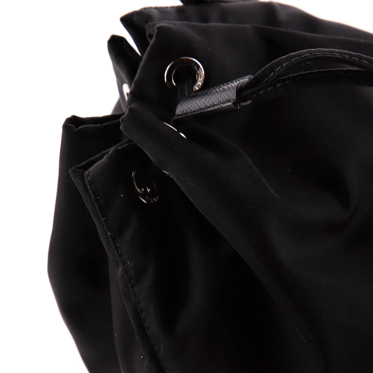 Drawstring Wristlet Bucket Bag Tessuto Small - Deep Luxury