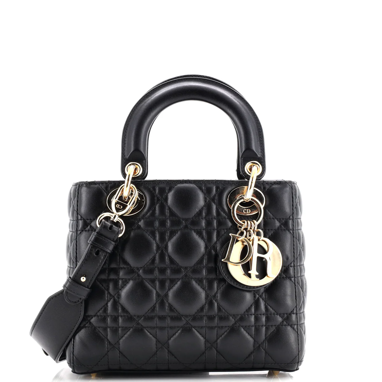 My ABCDior Lady Dior Bag Cannage Quilt Leather Small - Deep Luxury