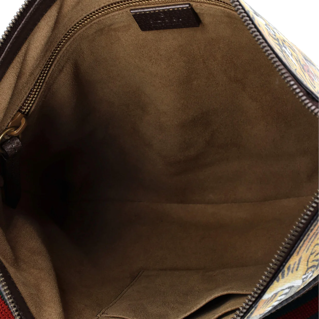 Front Zip Messenger Bengal Print GG Coated Canvas Medium - Deep Luxury