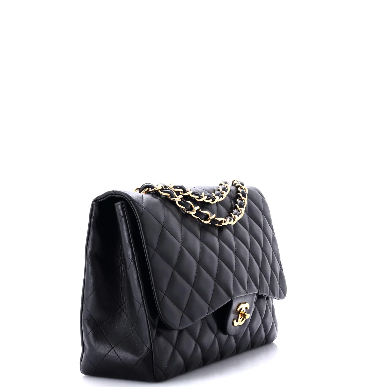 Classic Single Flap Bag Quilted Lambskin Jumbo - Deep Luxury