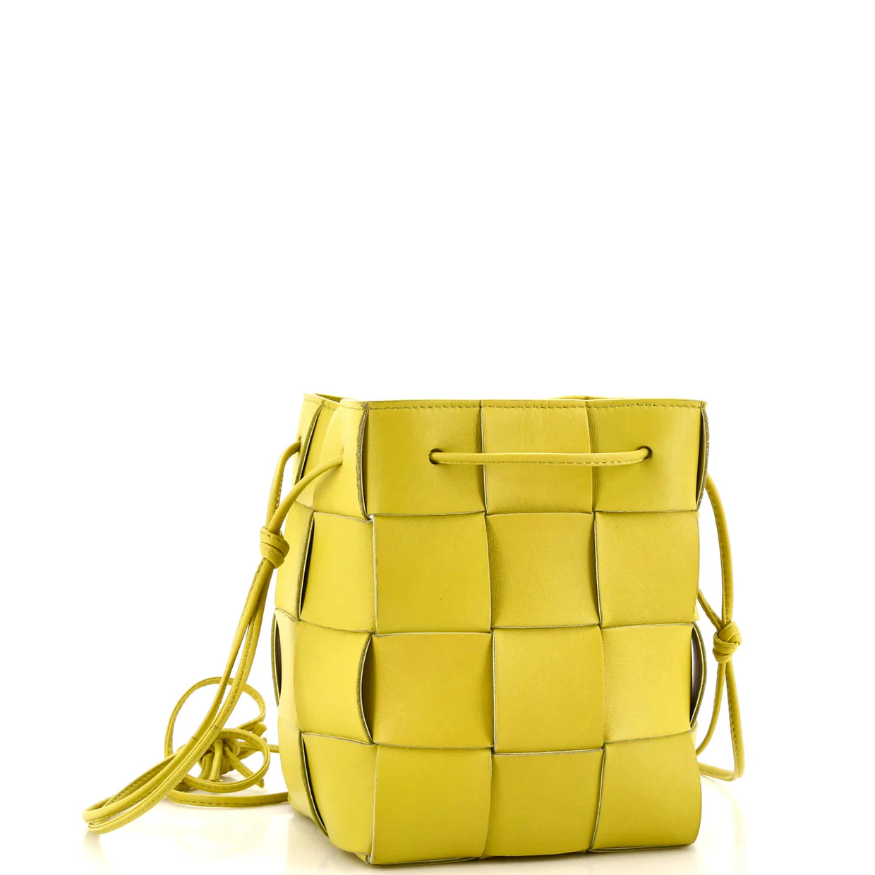 Cassette Bucket Bag Maxi Intrecciato Leather Small - Deep Luxury