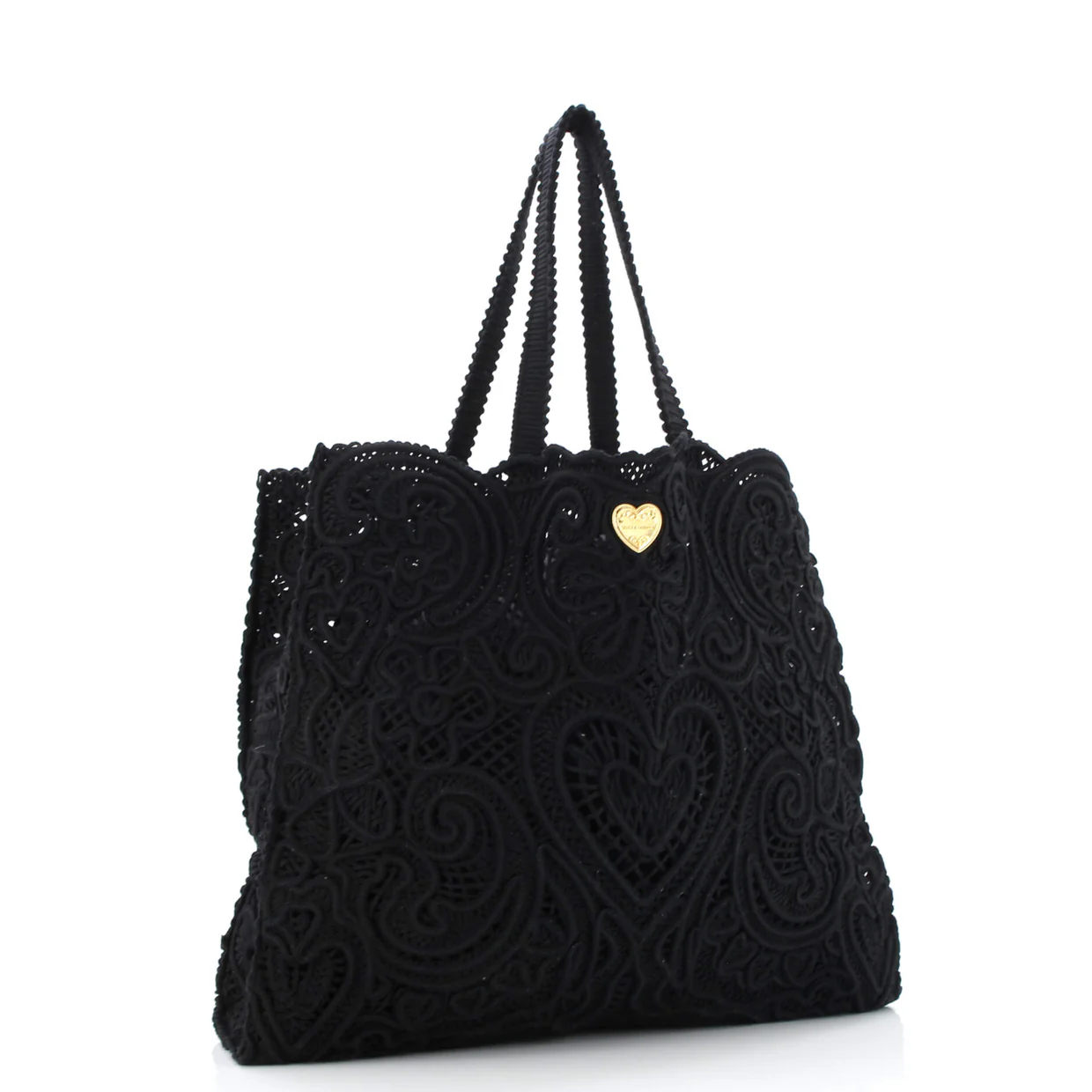Beatrice Tote Bag Crochet Lace Jacquard Large - Deep Luxury
