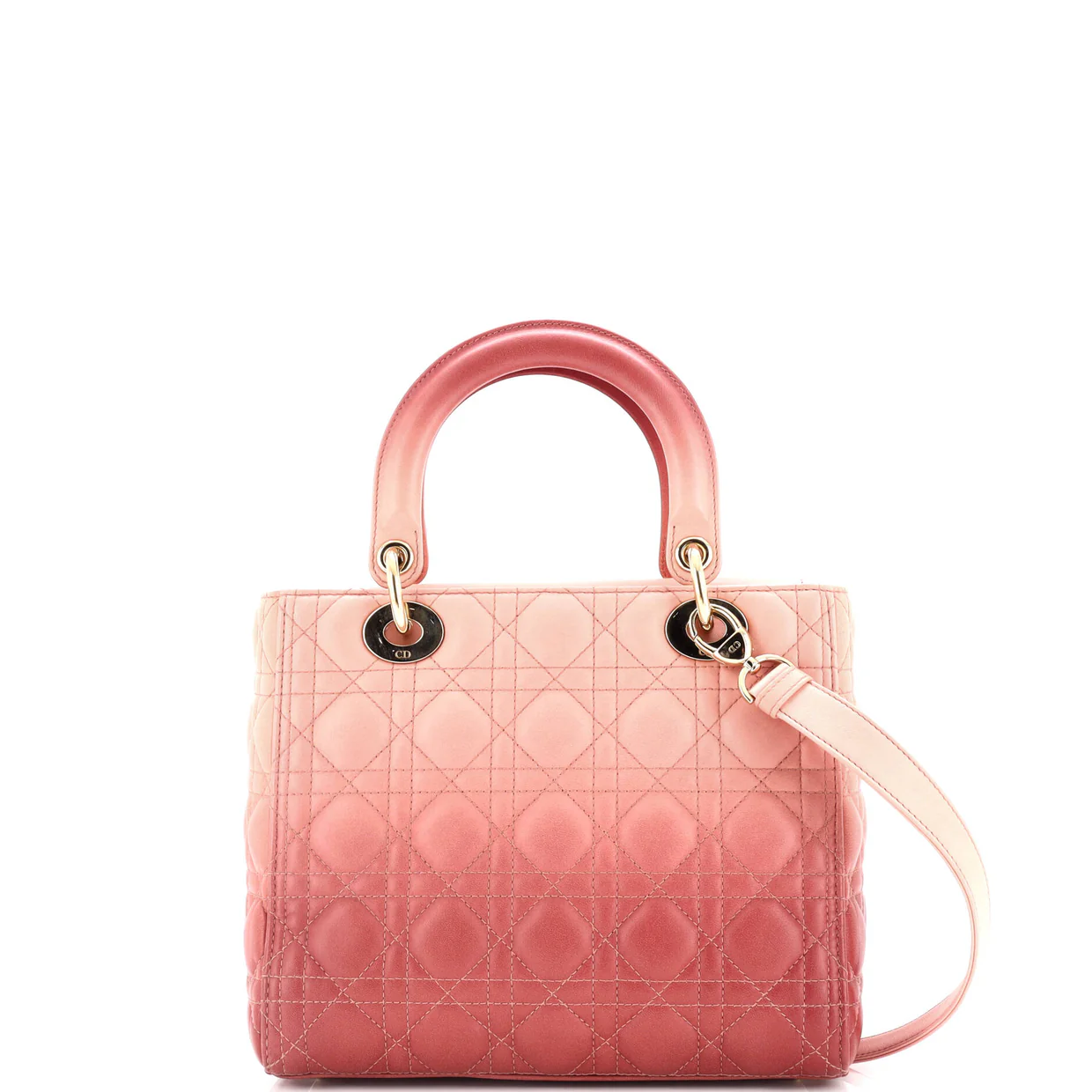 Lady Dior Bag Cannage Quilt Gradient Lambskin Medium - Deep Luxury