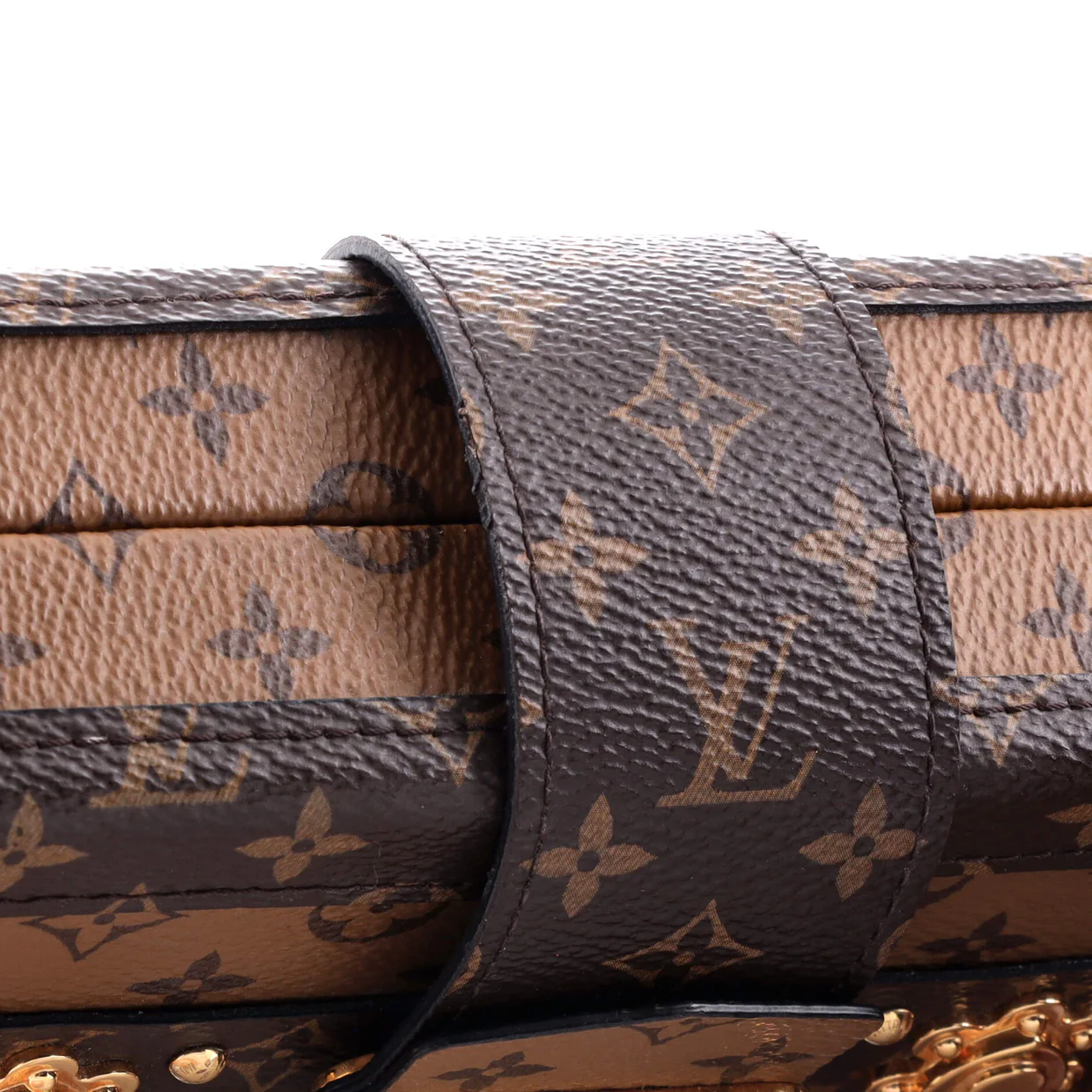 Petite Malle Handbag Reverse Monogram Canvas - Deep Luxury
