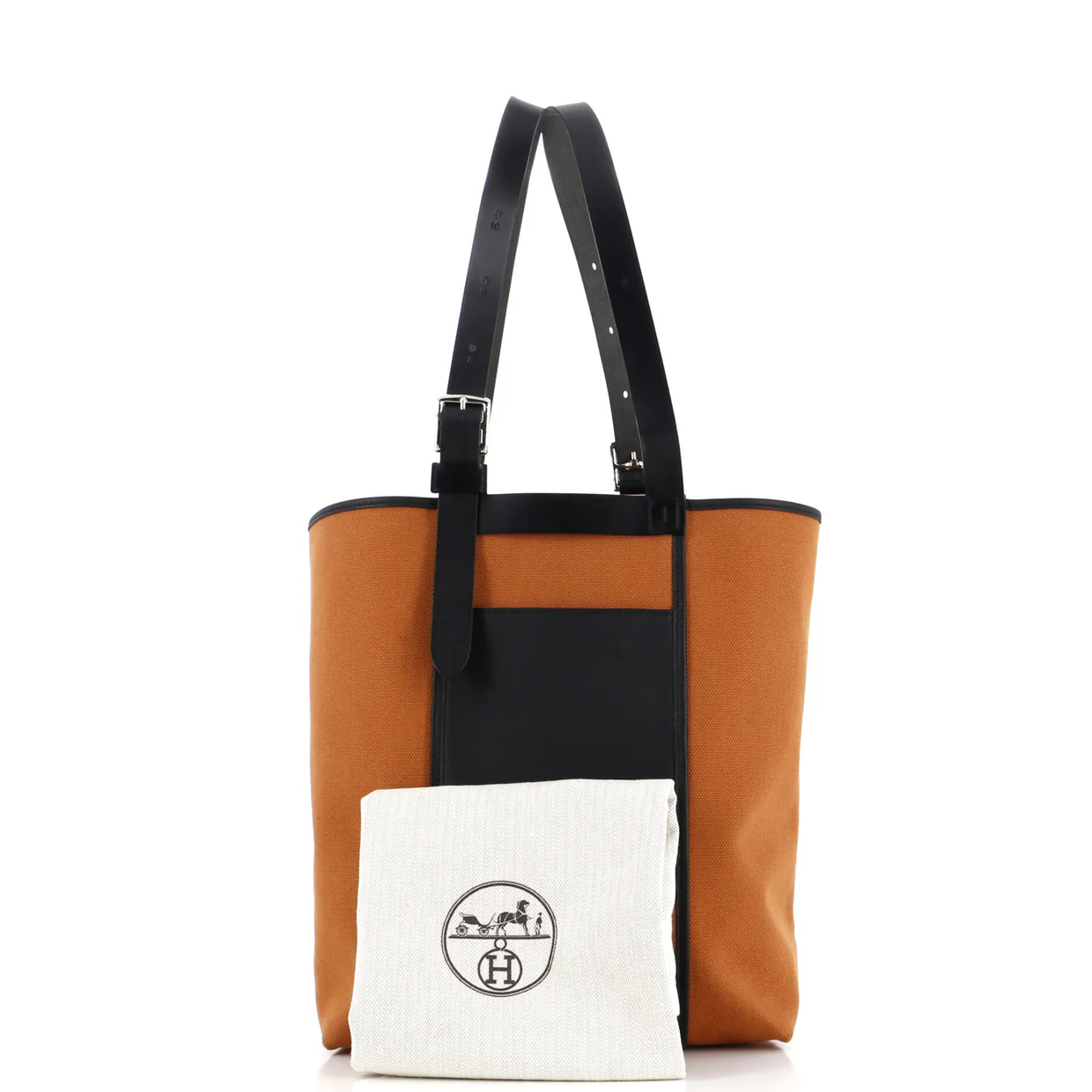 Etriviere Pocket Tote Toile and Leather 27 - Deep Luxury
