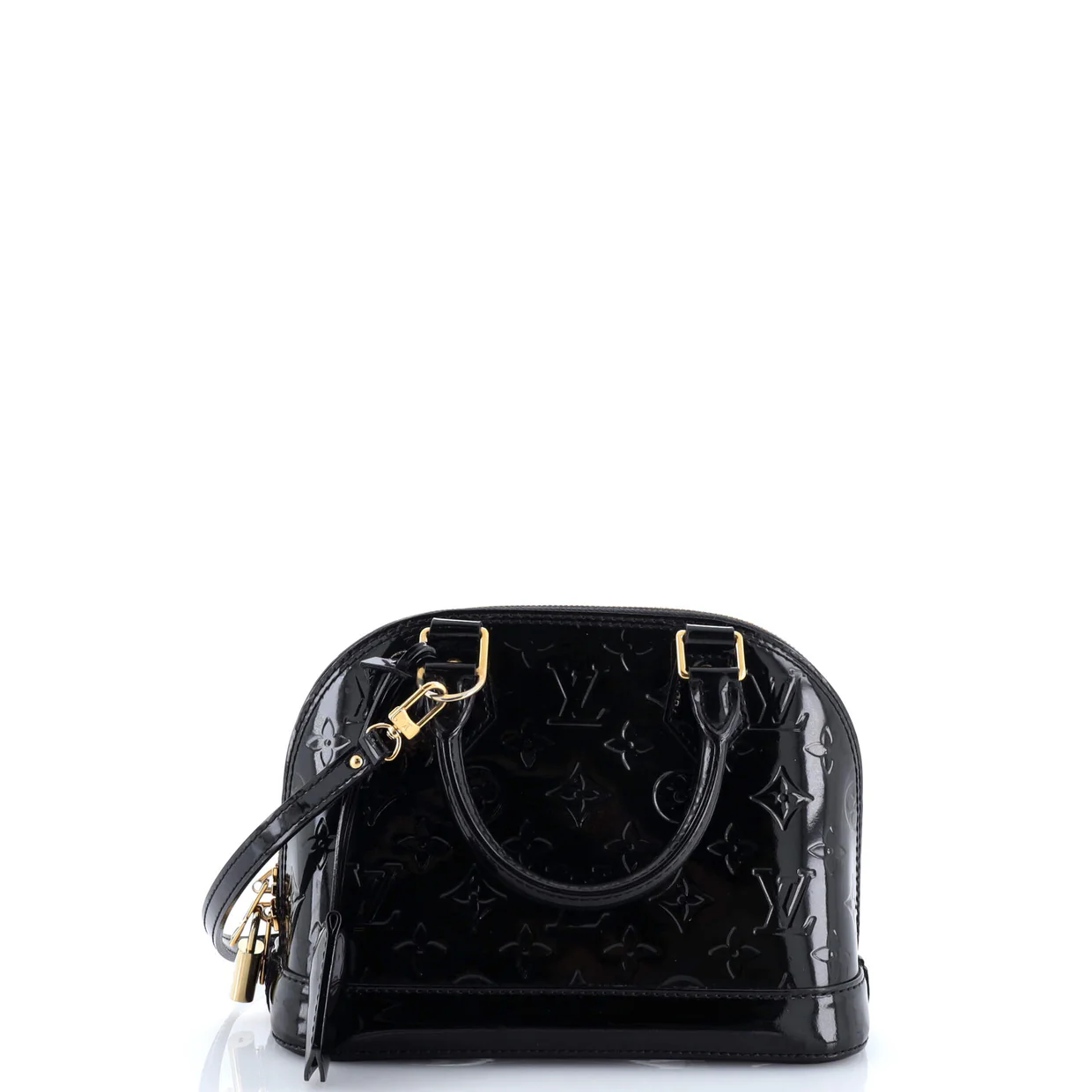 Alma Handbag Monogram Vernis BB - Deep Luxury