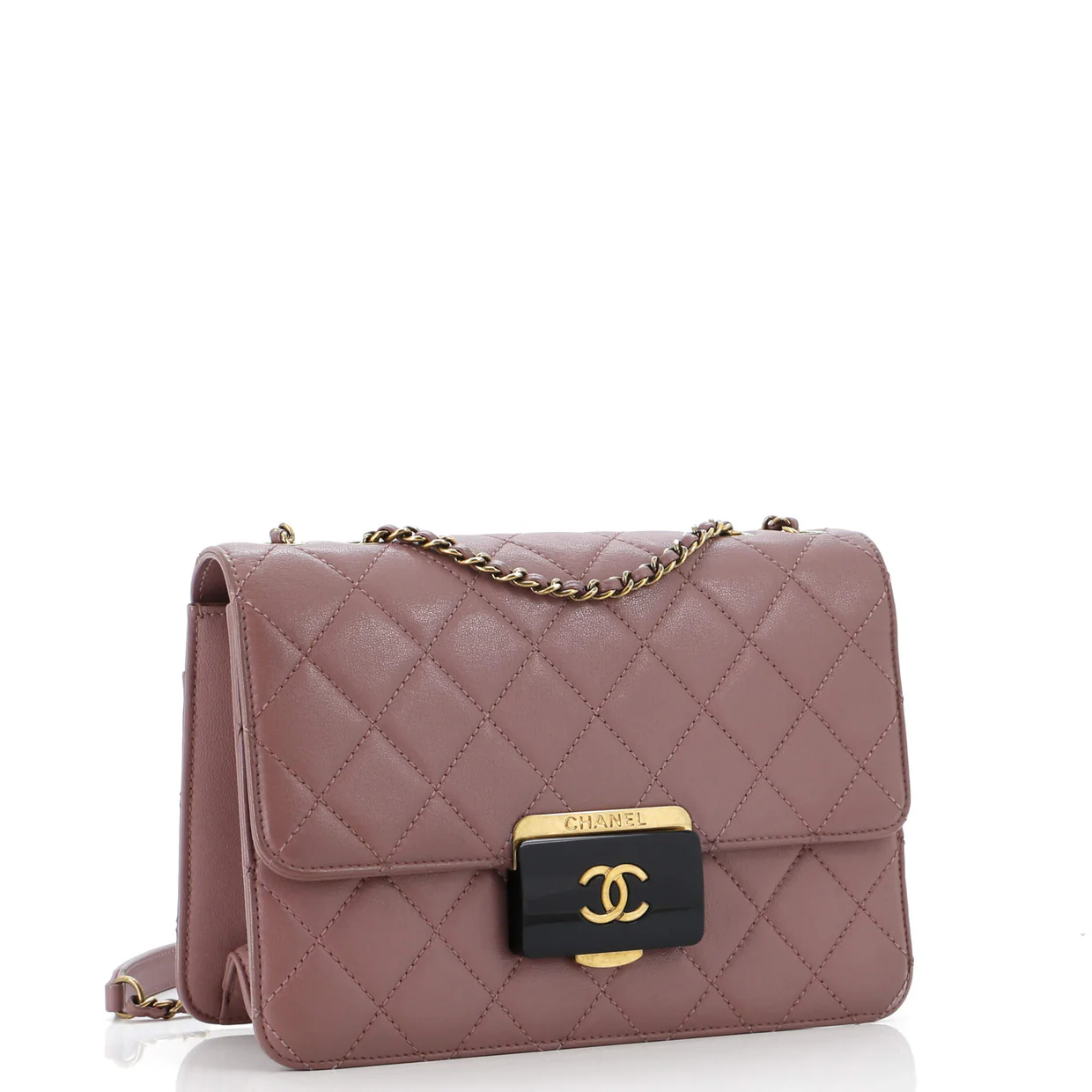 Beauty Lock Flap Bag Quilted Sheepskin Small - Deep Luxury