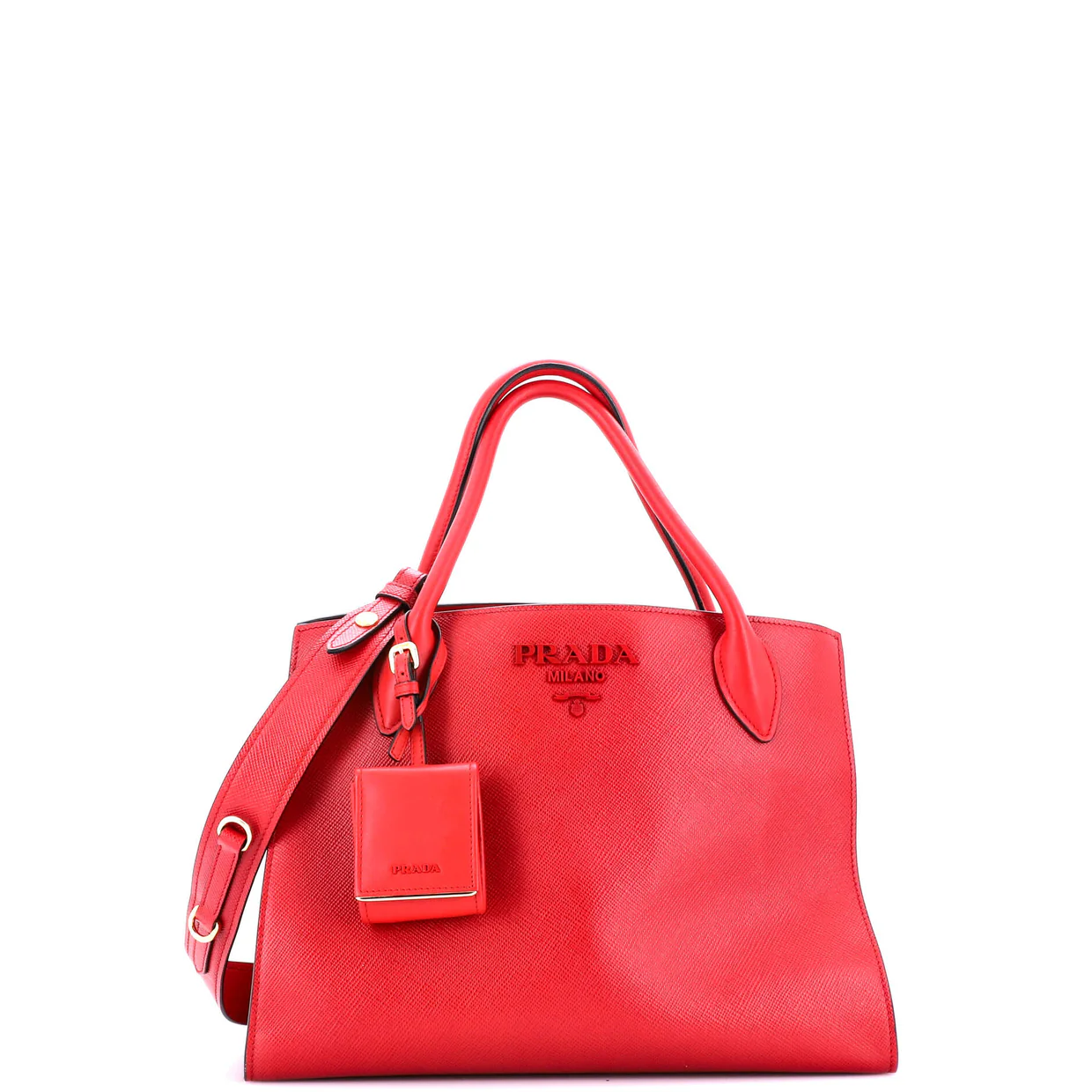 Monochrome Tote Saffiano with City Calf Medium - Deep Luxury