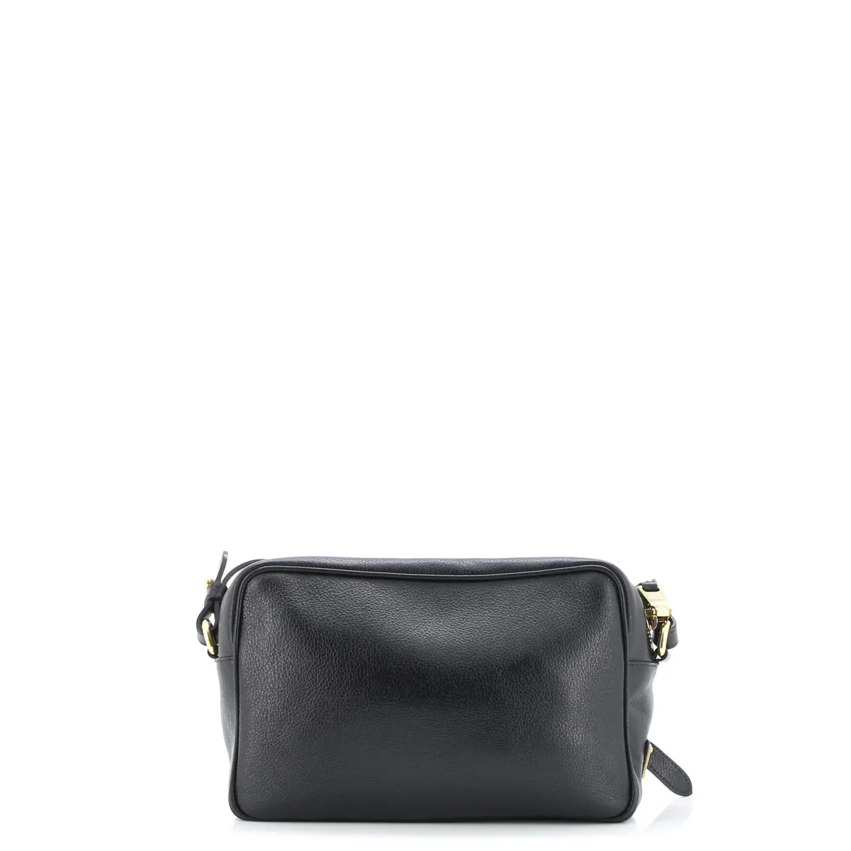 Logo Camera Bag Embossed Leather Small - Deep Luxury