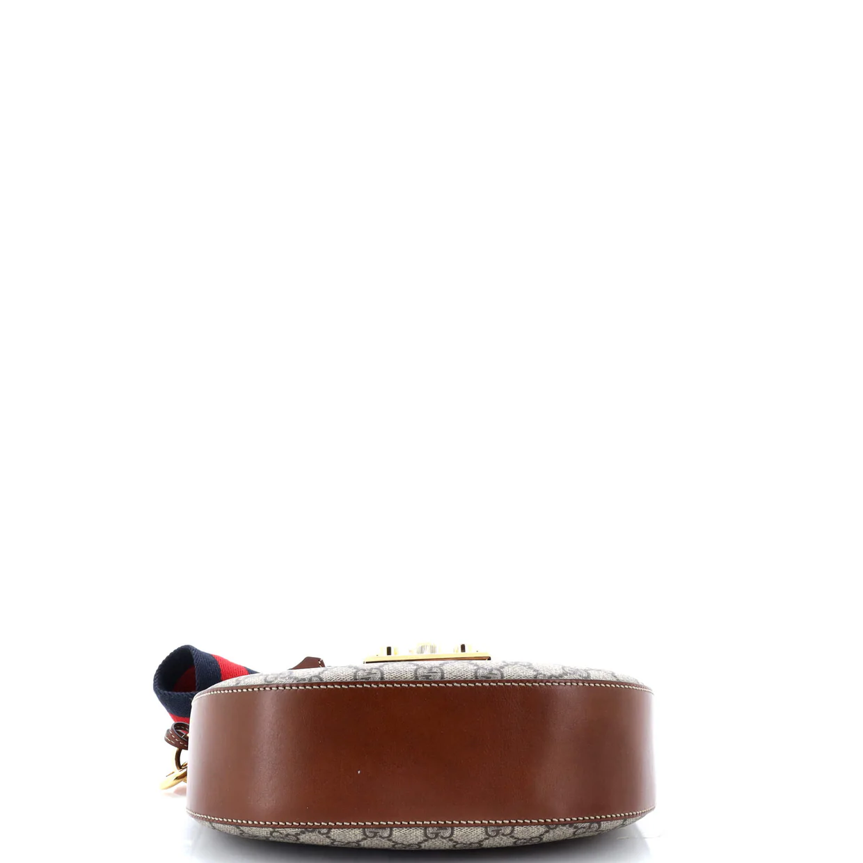 Padlock Saddle Shoulder Bag GG Coated Canvas and Leather Medium - Deep Luxury