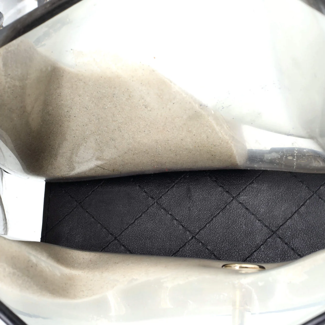 Sand By The Sea Flap Bag PVC with Lambskin Medium - Deep Luxury