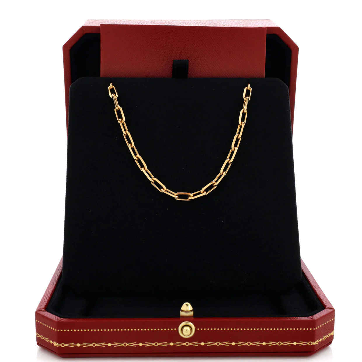 Santos de Cartier Chain Necklace 18K Yellow Gold - Deep Luxury