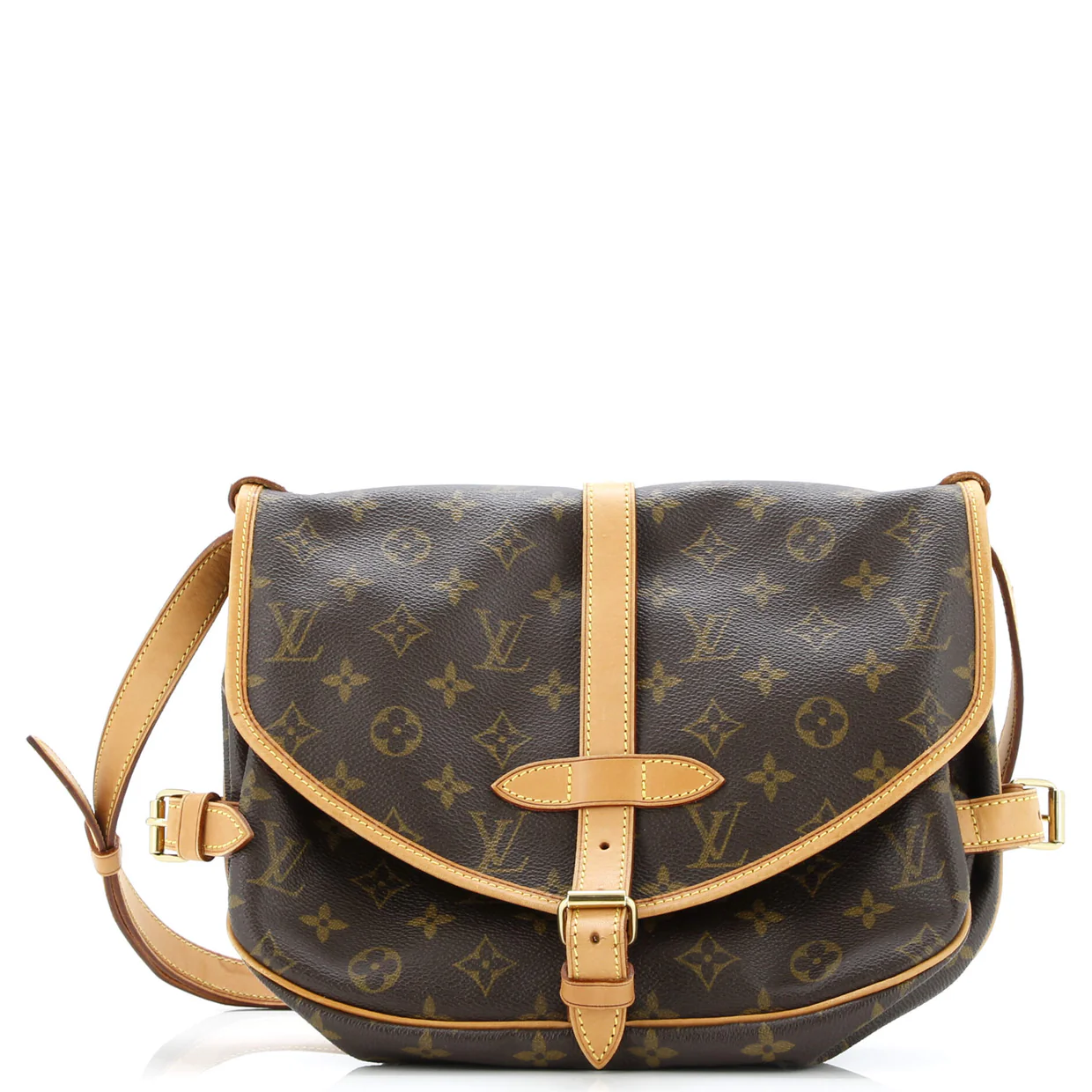 Saumur Handbag Monogram Canvas 30 - Deep Luxury