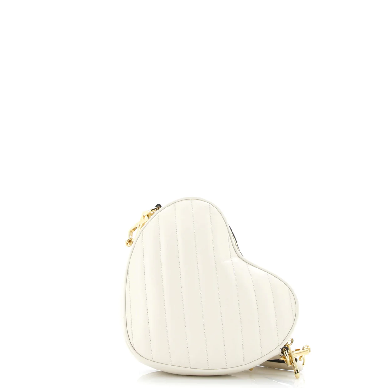 Interlocking G Heart Shoulder Bag Diagonal Quilted Leather Mini - Deep Luxury