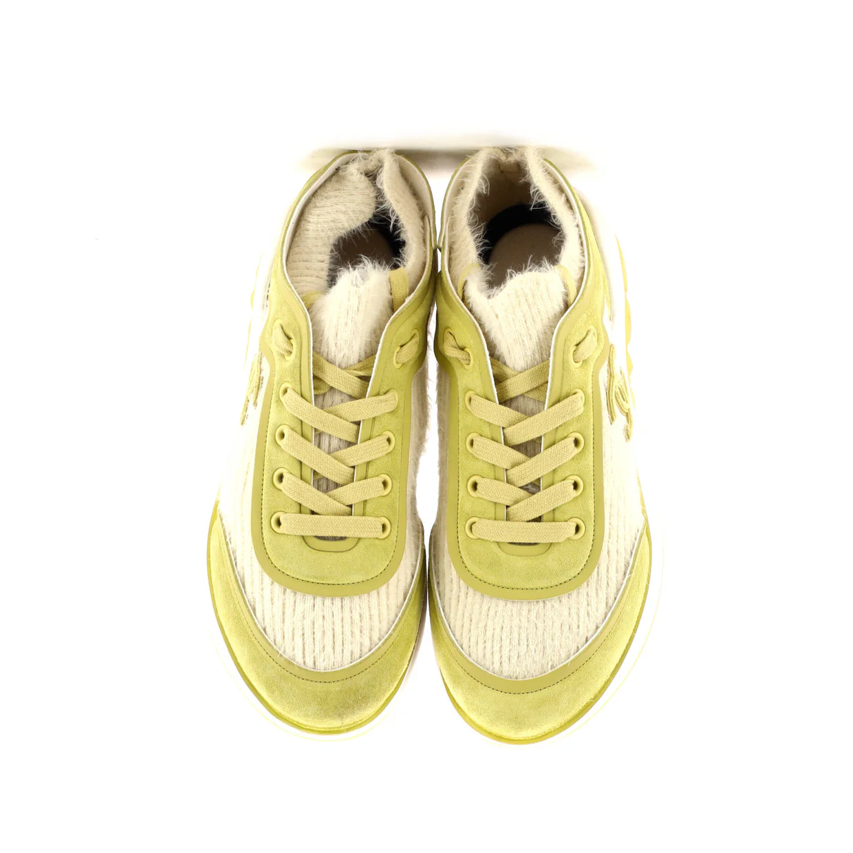 Women's CC Sneakers Stretch Fabric and Suede - Deep Luxury
