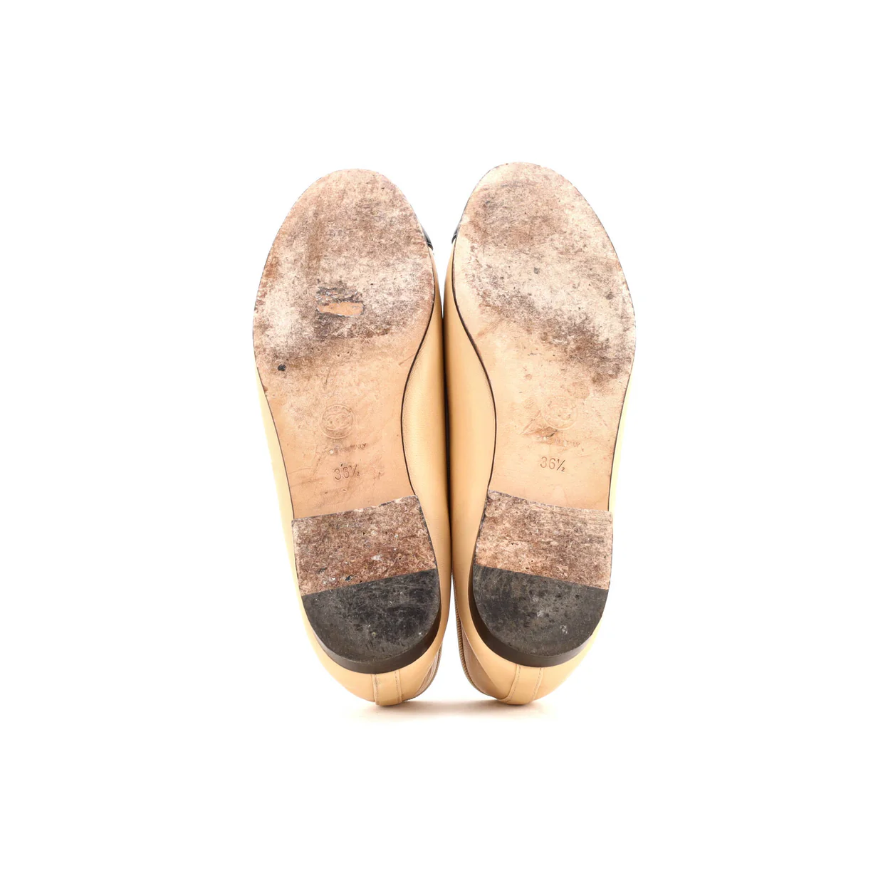 Women's CC Cap Toe Bow Ballerina Flats Leather - Deep Luxury