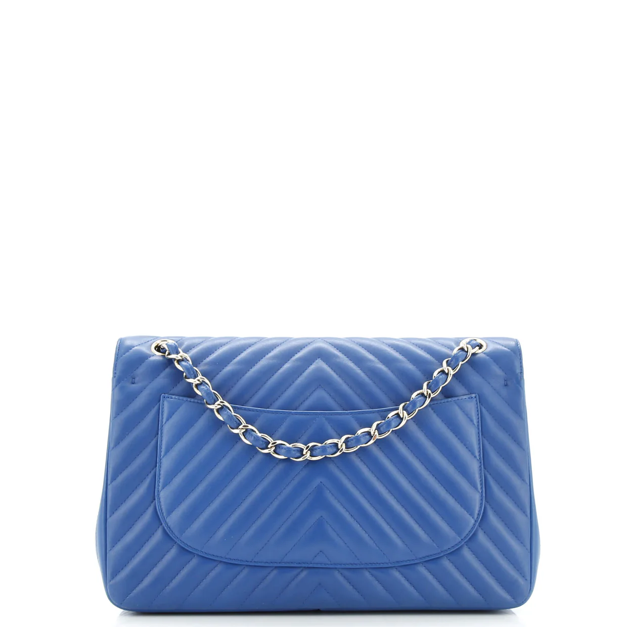 Classic Double Flap Bag Chevron Lambskin Jumbo - Deep Luxury