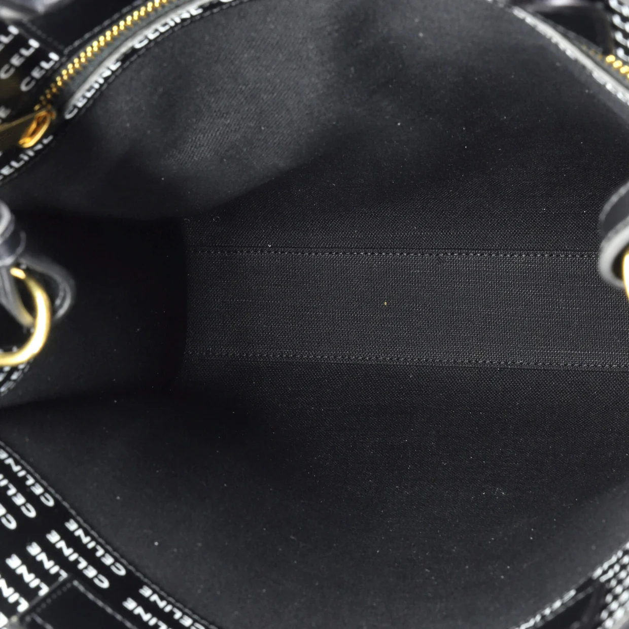 Vertical Cabas Tote All Over Logo Print Leather Small - Deep Luxury