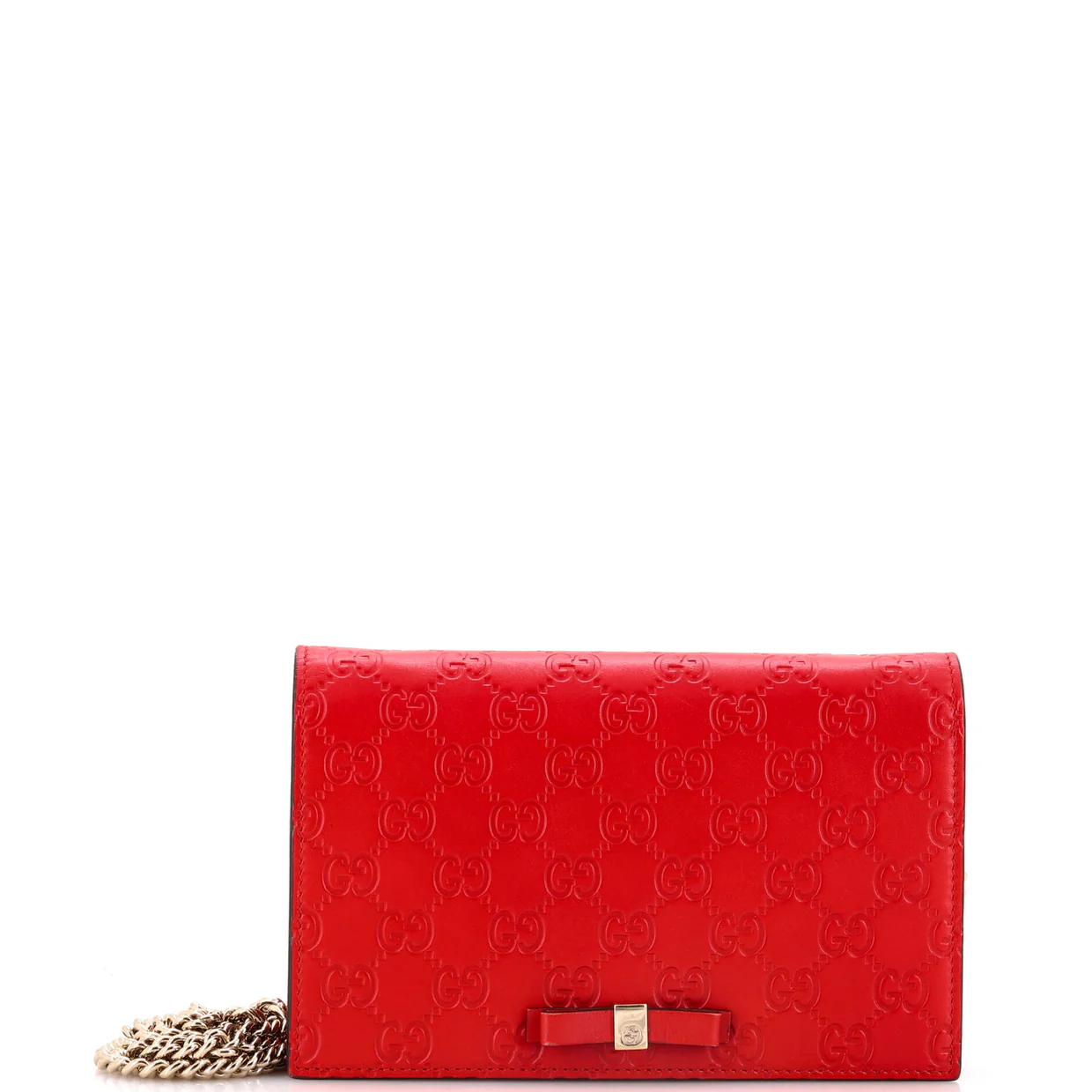 Signature Wallet on Chain Guccissima Leather - Deep Luxury