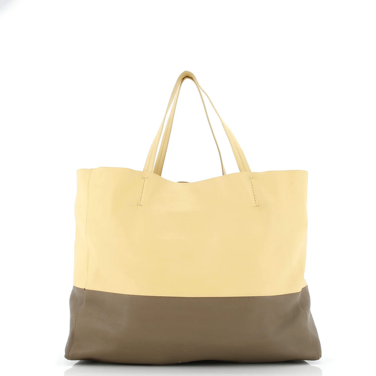 Horizontal Bi-Cabas Tote Leather Large - Deep Luxury