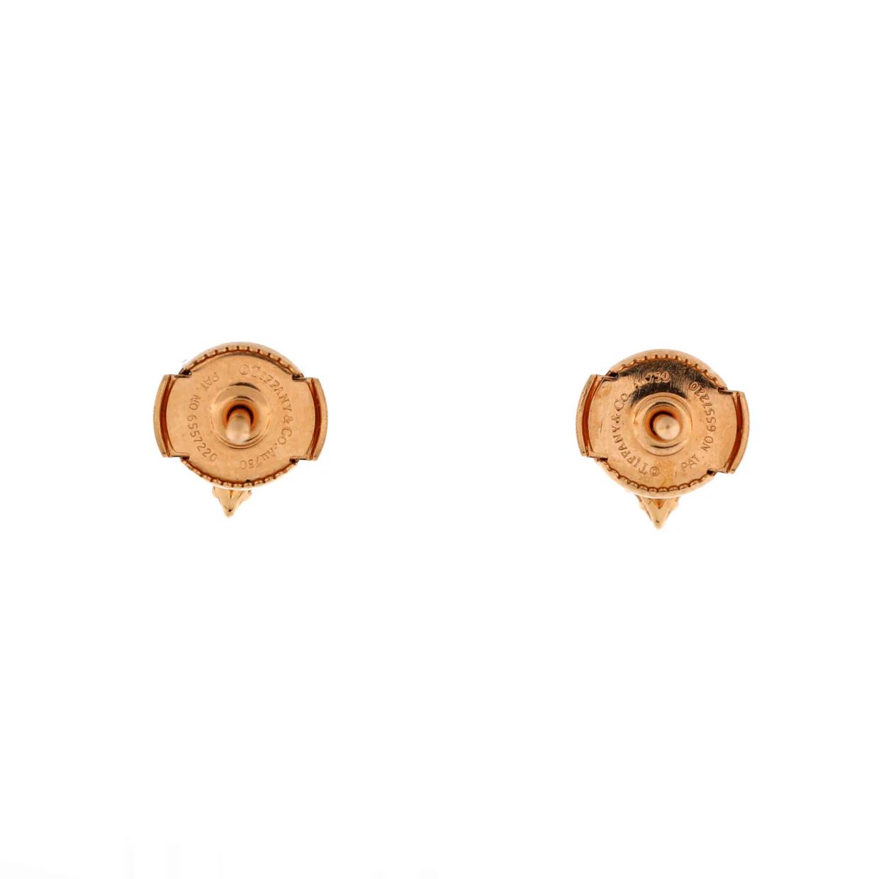 Heart Stud Earrings 18K Rose Gold and Diamonds Extra Mini - Deep Luxury