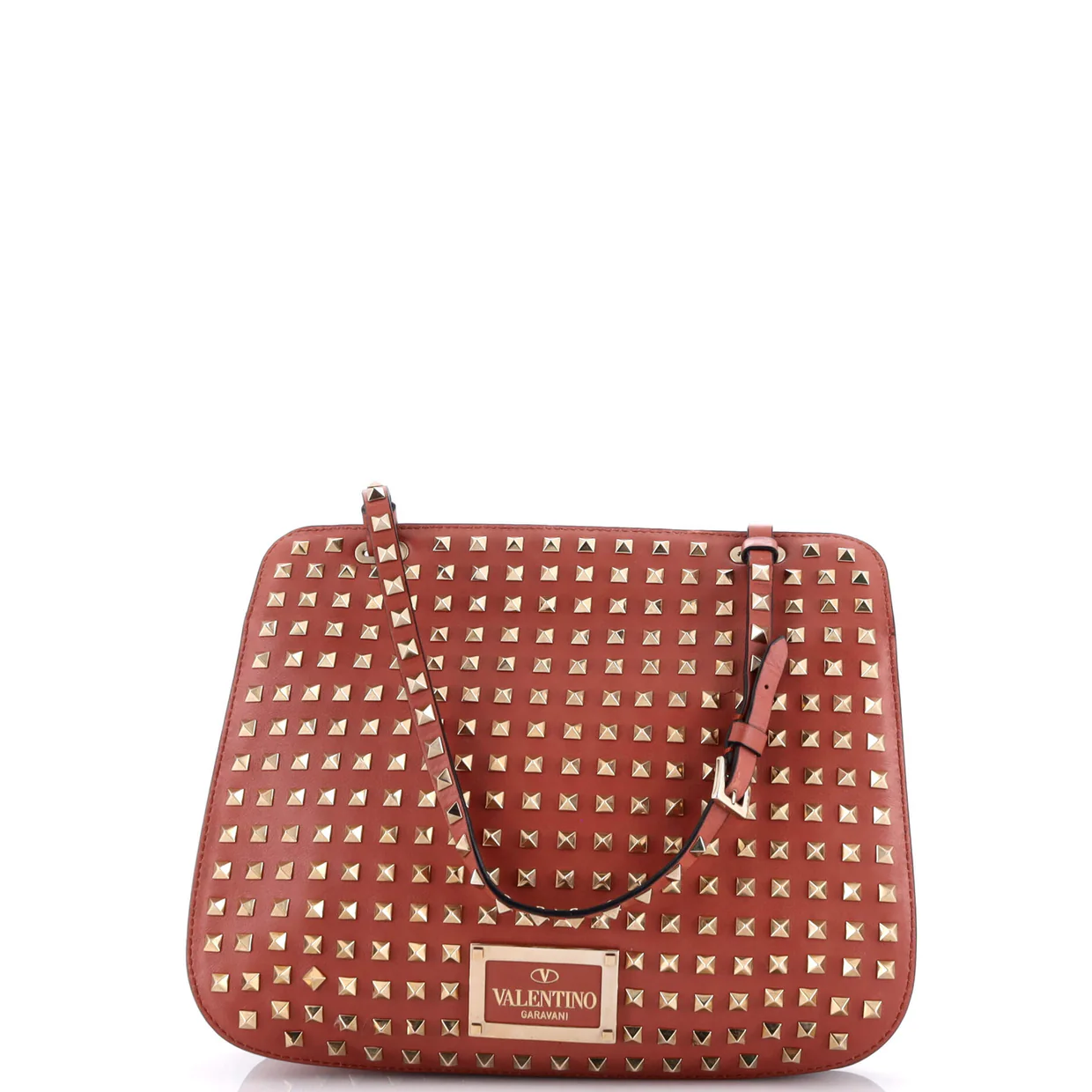 Rockstud Shoulder Bag Full Studded Leather - Deep Luxury
