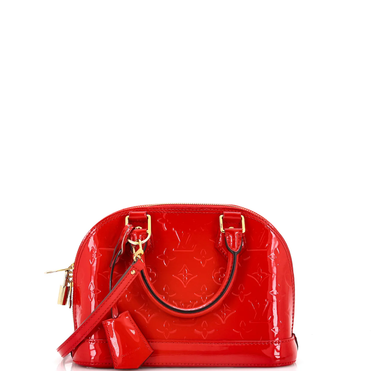 Alma Handbag Monogram Vernis BB - Deep Luxury